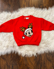 Load image into Gallery viewer, Red Reindeer Christmas Kids Crewneck