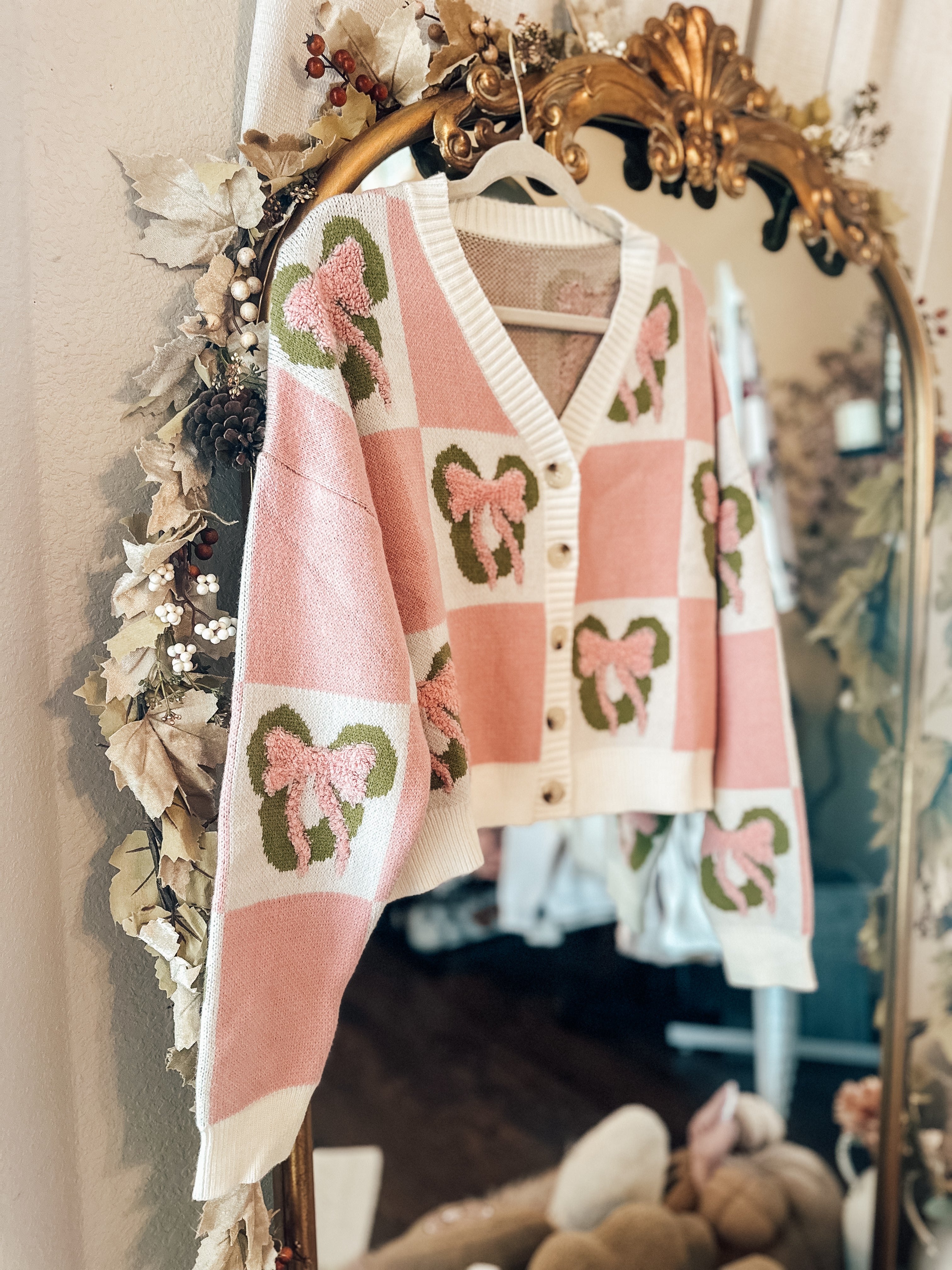 Pinkmas Cardigan-RTS – Mommin' a Latte