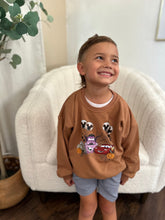 Load image into Gallery viewer, Spooky Cars Kids Pullover- camel