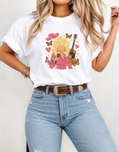 Load image into Gallery viewer, Dolly Tee -adult/kid (white tee)