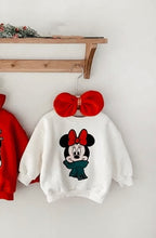 Load image into Gallery viewer, INFANT Bow Christmas Romper/Crewneck
