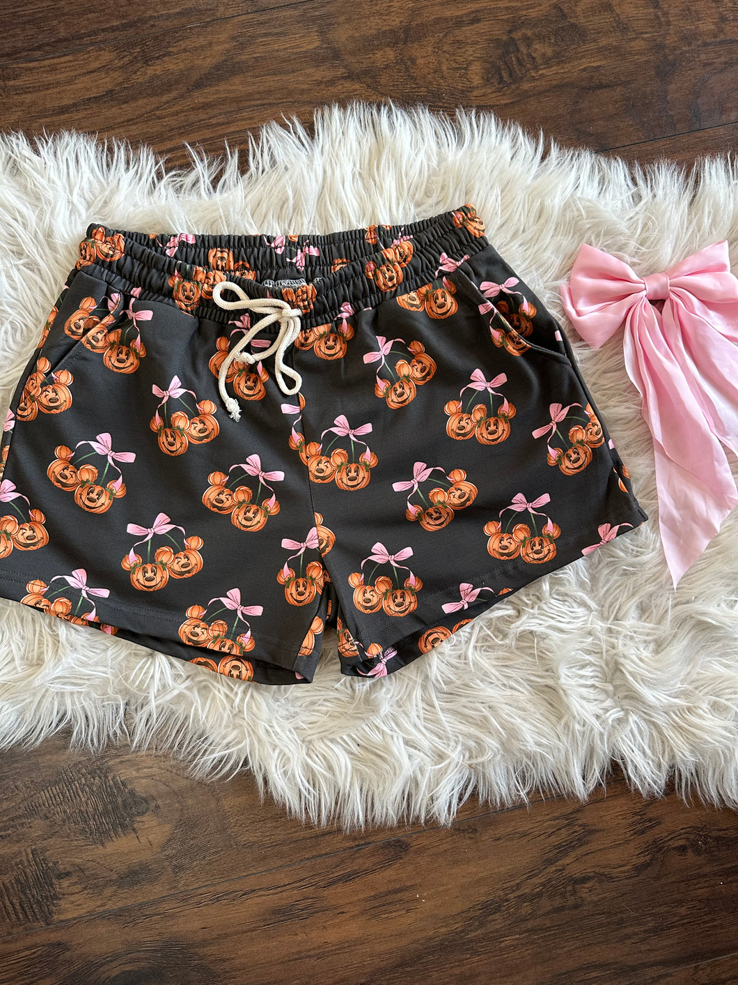 Pumpkin Cherry Shorts -women