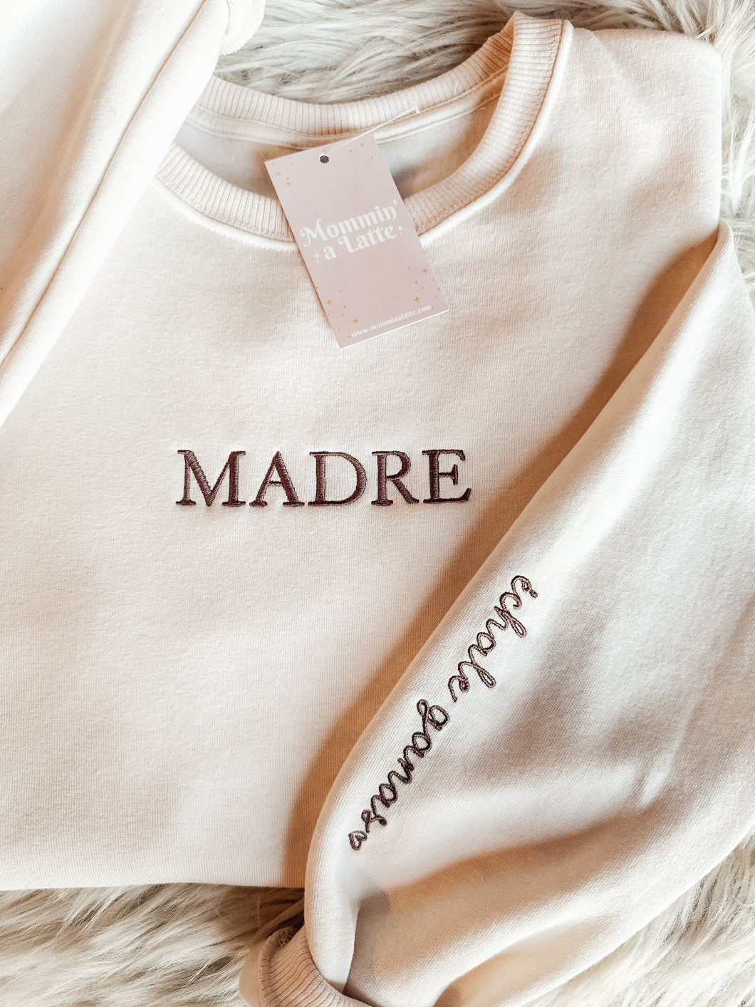 Madre Sweatshirt ivory-Ready to Ship