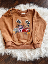 Load image into Gallery viewer, Spooky Cars Kids Pullover- camel
