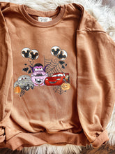 Load image into Gallery viewer, Spooky Cars Kids Pullover- camel
