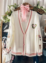 Load image into Gallery viewer, Pink Christmas Cardigan-ships MID/LATE NOVEMBER
