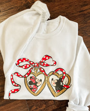 Load image into Gallery viewer, Red Polka Dot Mouse Crewneck-front/back
