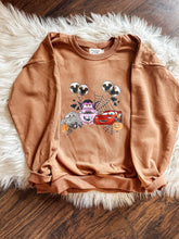Load image into Gallery viewer, Spooky Cars Kids Pullover- camel
