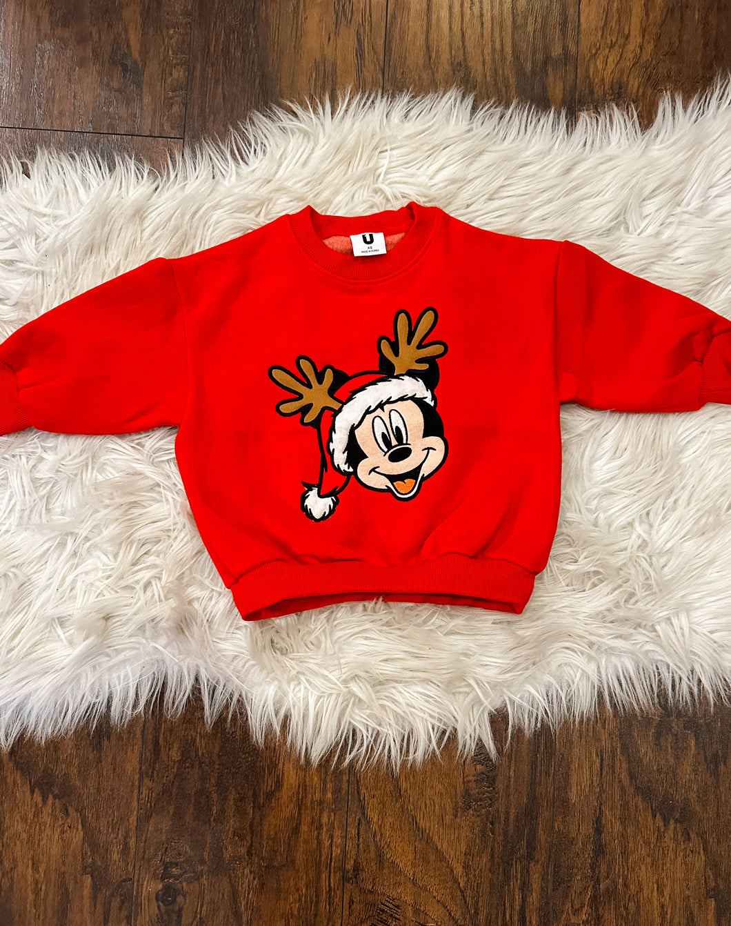 Red Reindeer Christmas Kids/Adult Crewneck