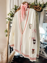 Load image into Gallery viewer, Pink Christmas Cardigan-ships MID/LATE NOVEMBER
