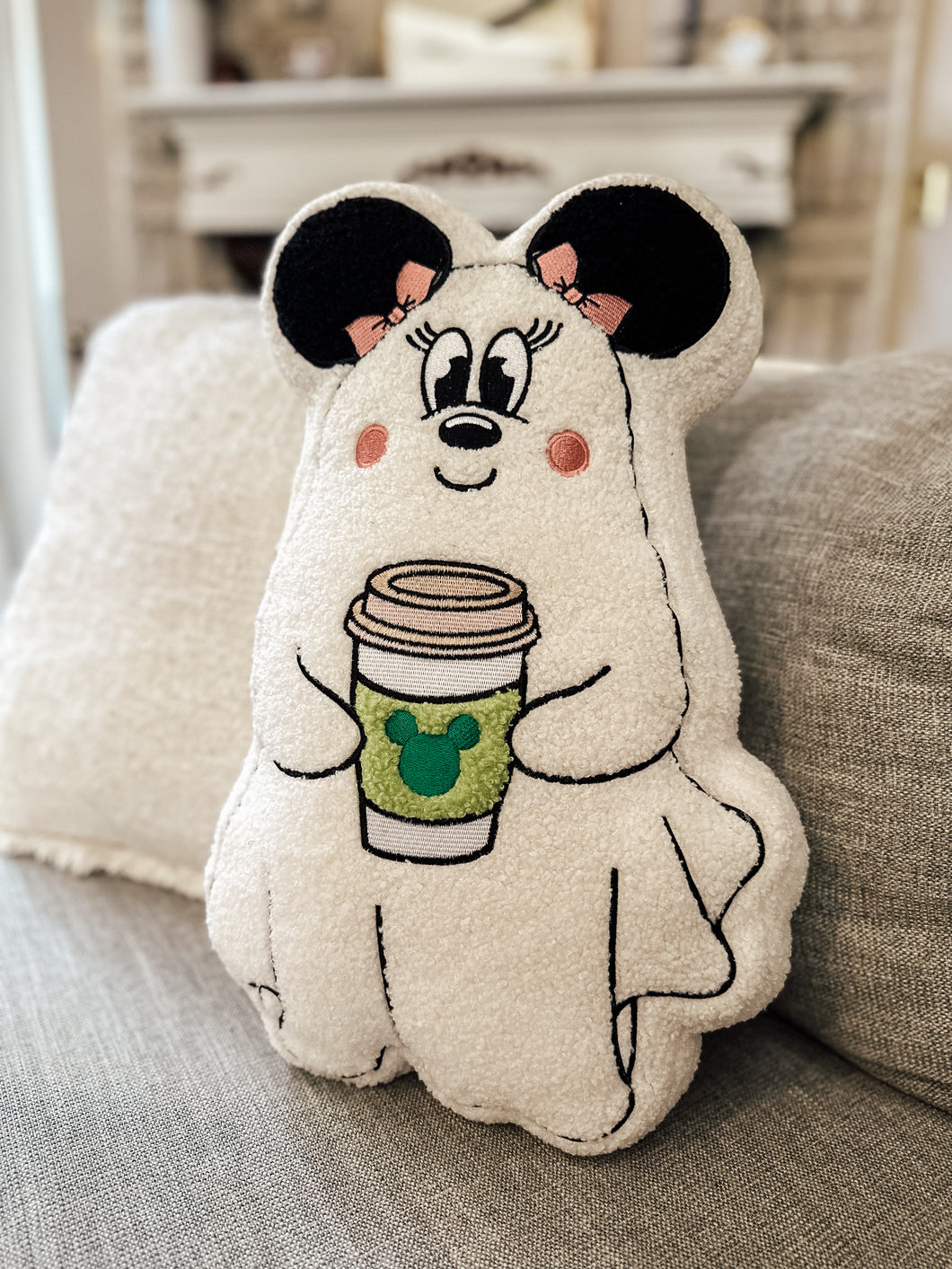 Girlie Ghost Decorative Pillow -SHIPS early SEPT.