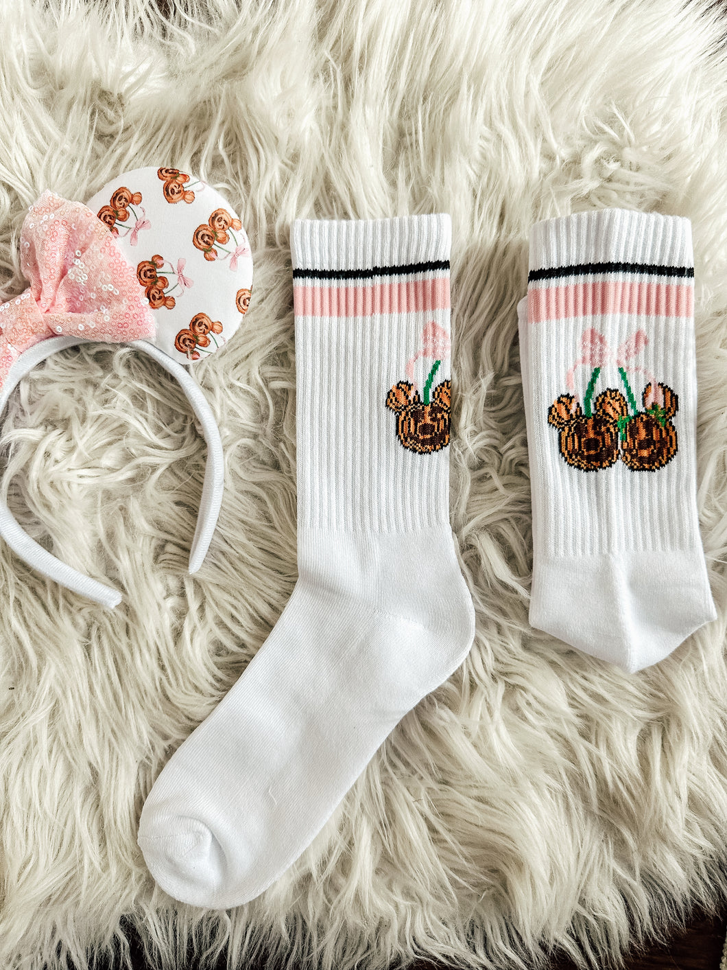 Pumpkin Cherry Socks-women