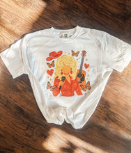 Load image into Gallery viewer, Dolly Tee -adult/kid (white tee)
