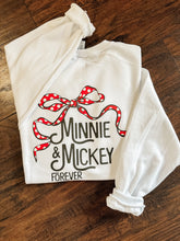 Load image into Gallery viewer, Red Polka Dot Mouse Crewneck-front/back
